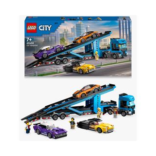 LEGO City 60408 Autotransporter mit Sportwagen, LKW-Spielzeug