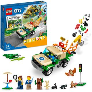 LEGO City 60353 Tierrettungsmissionen interaktives Abenteuer-Spielset