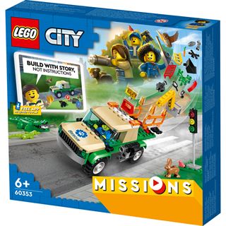 LEGO City 60353 Tierrettungsmissionen interaktives Abenteuer-Spielset