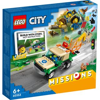 LEGO City 60353 Tierrettungsmissionen interaktives Abenteuer-Spielset