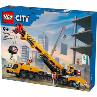 LEGO City 60409 Mobiler Baukran, kreatives Bauspielzeug für