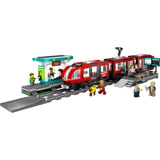 LEGO City 60423 Straßenbahn mit Haltestelle, Bauspielzeug