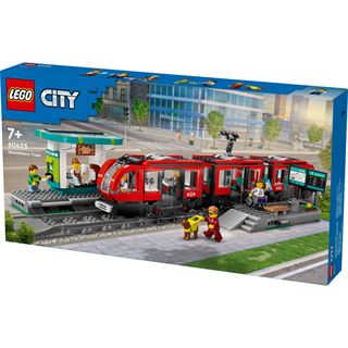 LEGO City 60423 Straßenbahn mit Haltestelle, Bauspielzeug