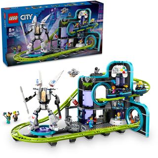 LEGO City 60421 Achterbahn mit Roboter-Mech,