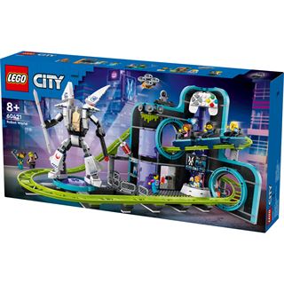 LEGO City 60421 Achterbahn mit Roboter-Mech,