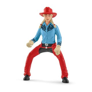 Schleich Farm World Barrel Racing mit Cowgirl