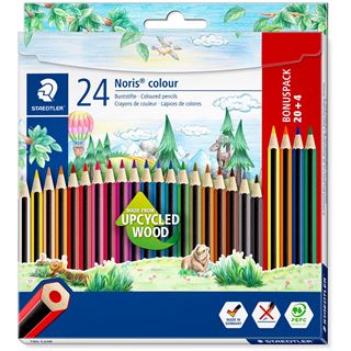STAEDTLER Noris&reg; colour 185 Buntstifte farbsortiert, 24 St.
