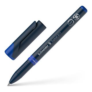 Schneider Topball 811 Tintenroller blau/silber 0,5 mm, Schreibfarbe: