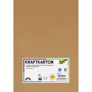 folia Tonpapier Kraftkarton braun 230 g/qm 50 Blatt 692/4/98