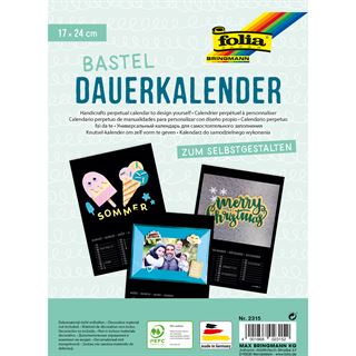 folia Kalender zum Selbstgestalten 17,0 x 24,0 cm