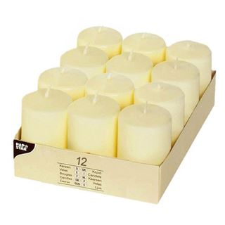 PAPSTAR 12 Kerzen elfenbein