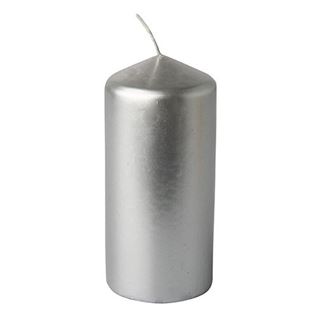 PAPSTAR Kerze silber