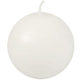 PAPSTAR 12 Kugelkerzen wei&szlig;