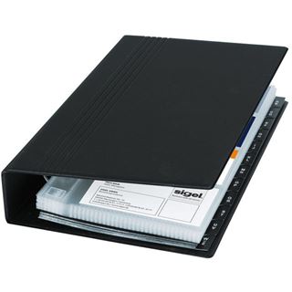SIGEL Visitenkarten-Ringbuch schwarz