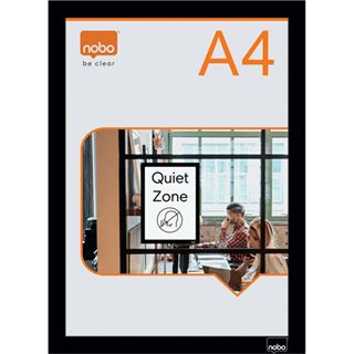 nobo 2 Magnetrahmen selbstklebend schwarz A4