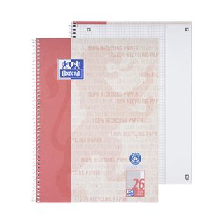 OXFORD Collegeblock Recycling Lineatur 26 kariert DIN A4
