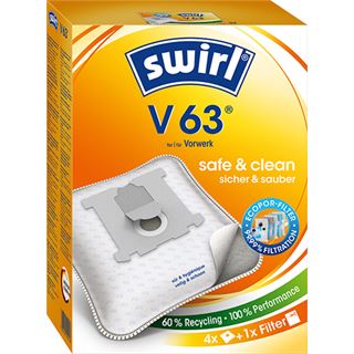 swirl 4 MicroPor Filtration V 63 Staubsaugerbeutel
