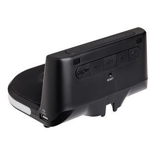 TFA digitaler Wecker schwarz Kunststoff 136,0 x 126,0 mm