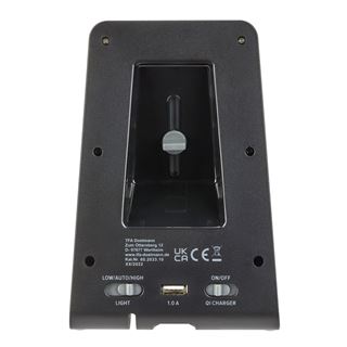 TFA digitaler Wecker 60.2033 ICONcharge schwarz Kunststoff 107,0 x