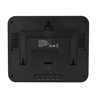TFA digitale Funkwanduhr 60.4512.01 schwarz Kunststoff 25,8 x 21,2 cm