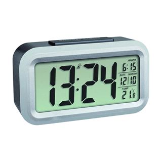 TFA digitaler Funkwecker LUMIO PLUS schwarz Kunststoff