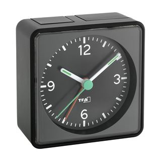 TFA Wecker 60.1013.01 schwarz Kunststoff 7,0 x 7,0 cm