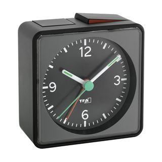TFA Wecker 60.1013.01 schwarz Kunststoff 7,0 x 7,0 cm