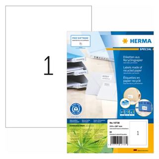 HERMA 80 Etiketten wei&szlig; 297,0 x 210,0 mm
