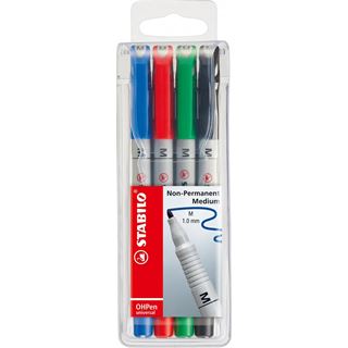 STABILO OHPen universal Folienstifte-Set farbsortiert non-permanent 4