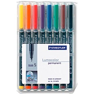 STAEDTLER Lumocolor Folienstifte-Set farbsortiert permanent 8 St.