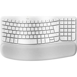 Logitech Wave Keys f&uuml;r Mac USB und Bluetooth Deutsch wei&szlig;