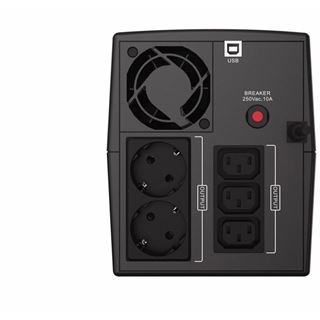 Conceptronic ZEUS USV 1500VA 900W Schutzkontakt UPS Start/LAN sw