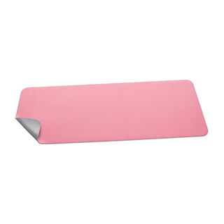 SIGEL Schreibtischunterlage Lederimitat rosa/silber
