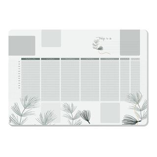 SIGEL Schreibtischunterlage DESIGN khaki/weiß 30 Blatt