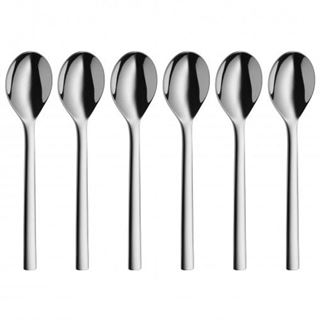 WMF 6 Kaffeel&ouml;ffel Nuova silber poliert