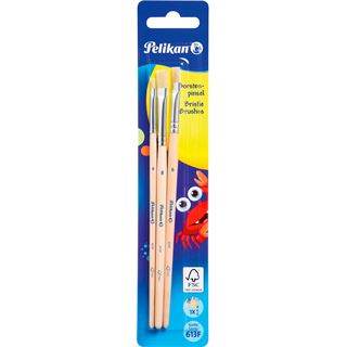 Pelikan 613F Pinsel-Set Gr&ouml;&szlig;e 4, 6, 8, 3-teilig