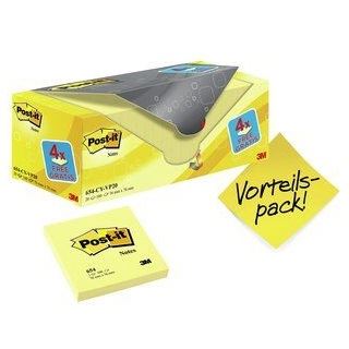 Post-it 16 + 4 GRATIS: Notes Haftnotizen gelb 16 Blöcke + GRATIS 4 Blöcke