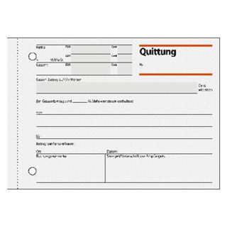 SIGEL Quittung, MwSt. separat ausgewiesen Formularbuch RC021