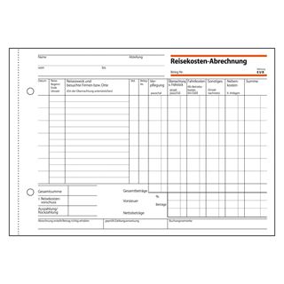 SIGEL Reisekostenabrechnung w&ouml;chentlich Formularbuch RA517