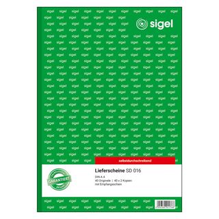 SIGEL Lieferschein mit Empfangsschein Formularbuch SD016