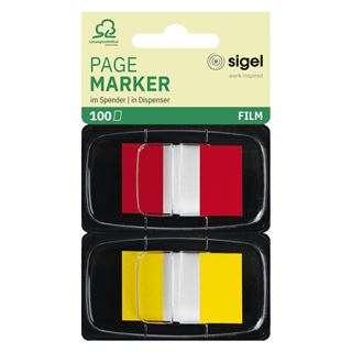 SIGEL Z-Marker Haftmarker farbsortiert 2x 50 Streifen