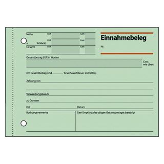 SIGEL Einnahmebeleg Formularbuch EB615