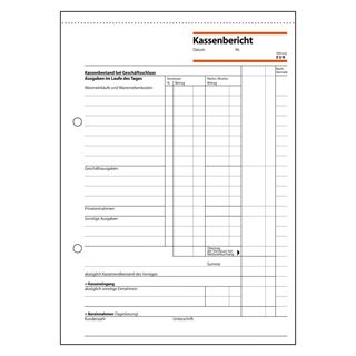 SIGEL Kassenbericht Formularbuch KA515