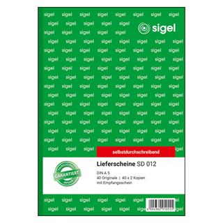 SIGEL Lieferschein mit Empfangsschein Formularbuch SD012