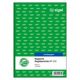 SIGEL Rapport/Regiebericht Formularbuch RP510