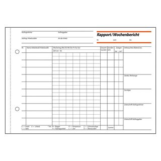 SIGEL Wochenbericht Formularbuch RP517