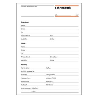 SIGEL Fahrtenbuch, Pkw mit Kraftstoffverbrauch Formularbuch FA513
