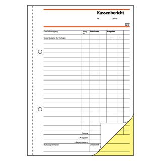 SIGEL Kassenbericht/Bestandsrechnung Formularbuch SD007