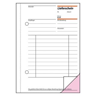 SIGEL Lieferschein mit Empfangsschein Formularbuch LI625