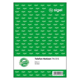 SIGEL Telefonnotiz Formularbuch TN515